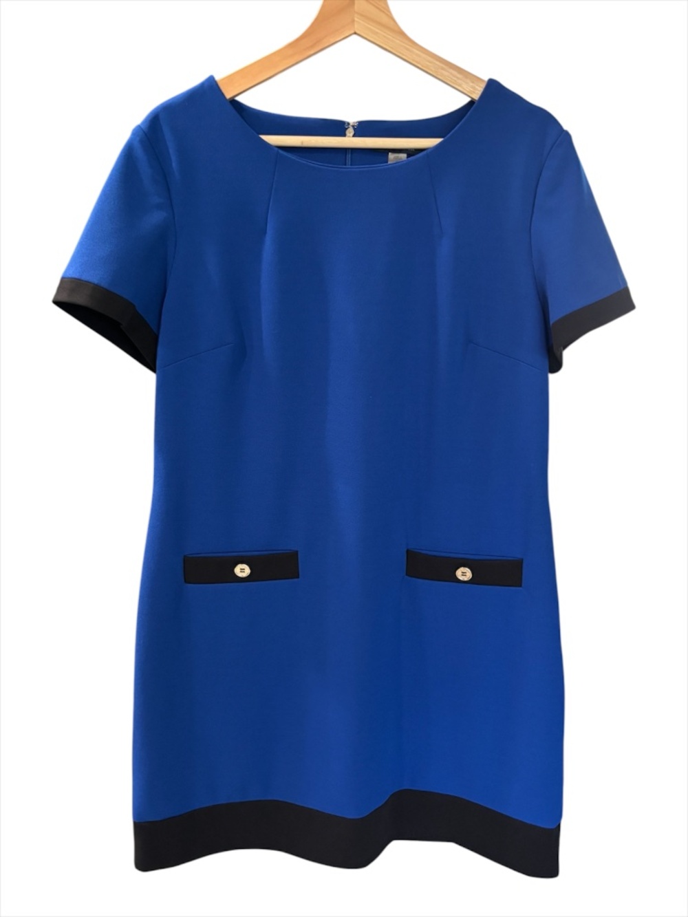 Tommy Hilfiger Short Sleeve Shift - Royal Blue Size 14